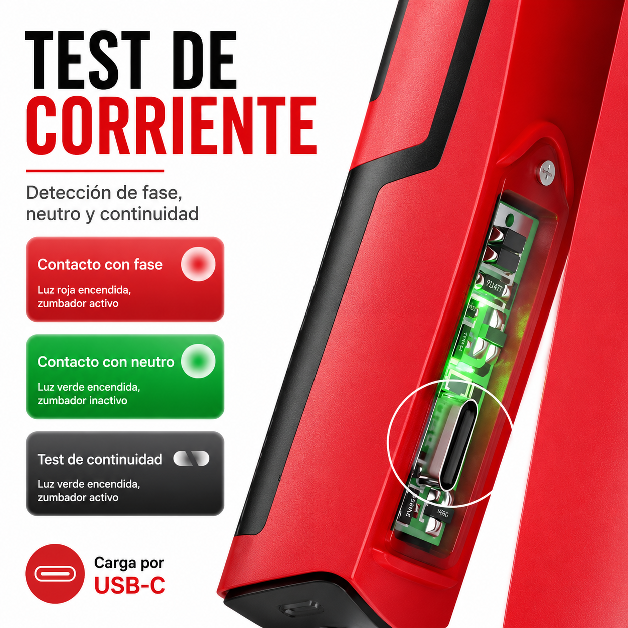 Alicates Eléctricos Multifunción con Test de Voltaje