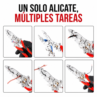 Alicates Eléctricos Multifunción con Test de Voltaje